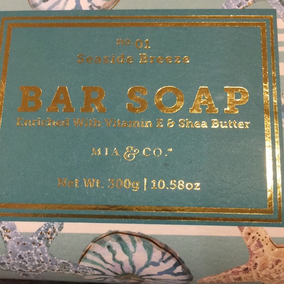 Mia & Co Scented Seaside Breeze Hand Soap Bar 10.58oz Vitamin E & Shea ButterNWT - Picture 3 of 10